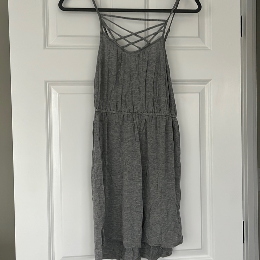 Grey cotton sundress BCBG
